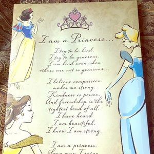 Disney princess wall canvas